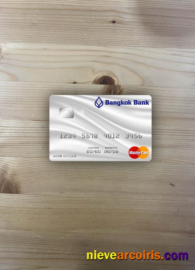 Thailand Bangkok Bank mastercard gray photolook